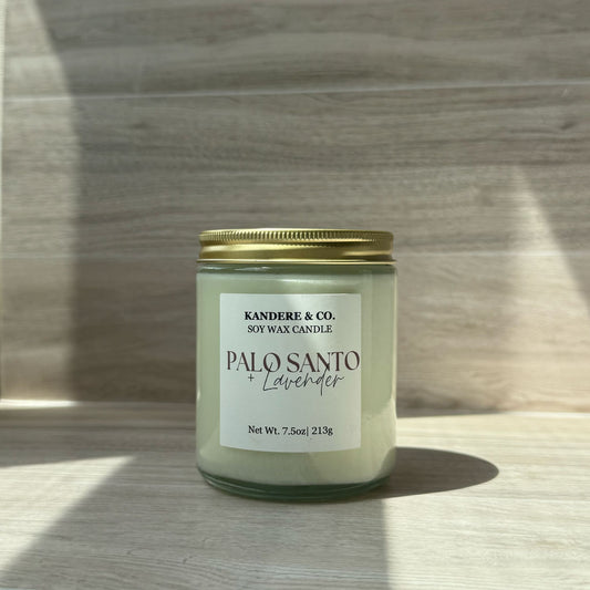 Palo Santo & Lavender Soy Wax Candle